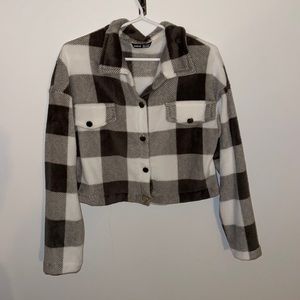 Super soft, Cropped checkered jacket
